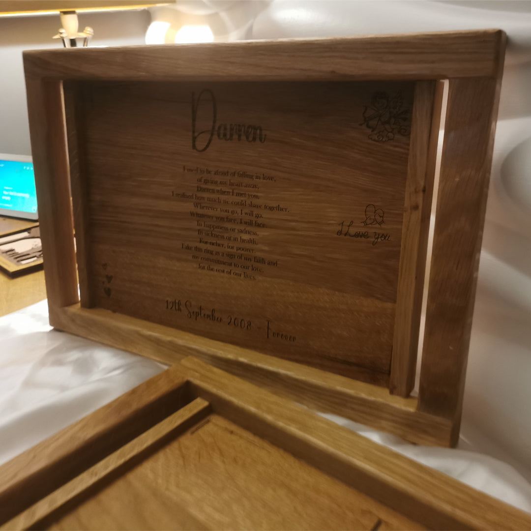 Solid Wood Personalised Trays