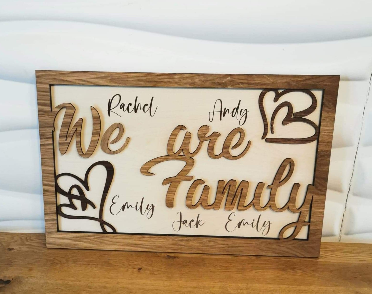 Wooden Layered 'Family' Sign