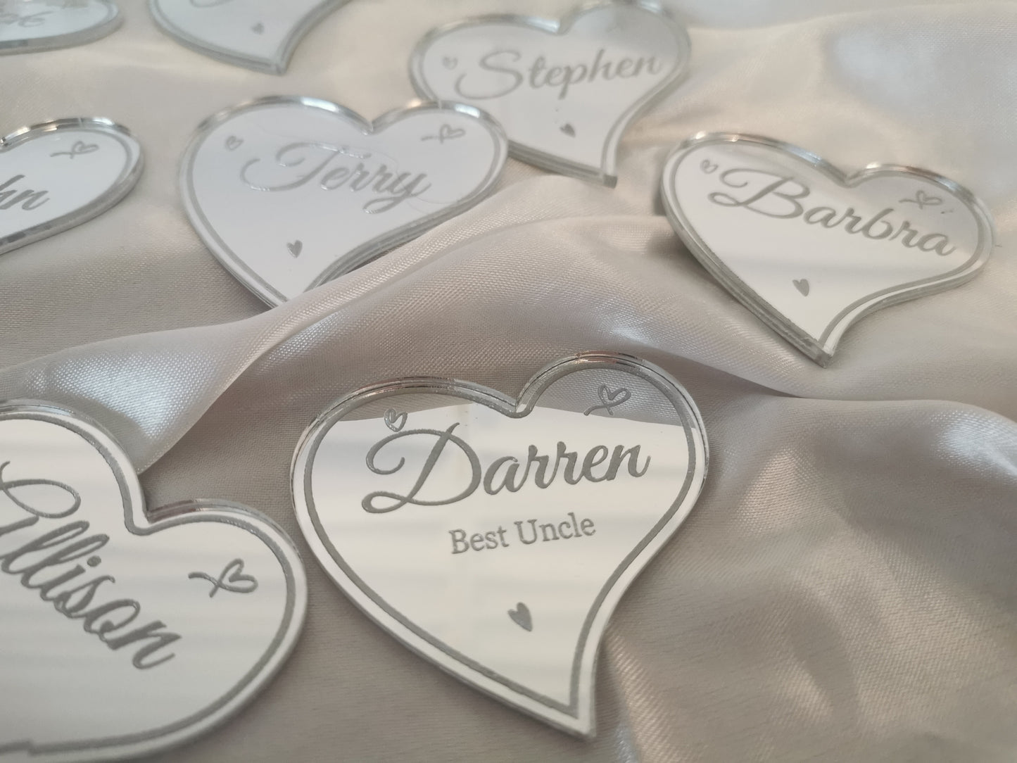 Shaped Name Place Settings - Set of 10