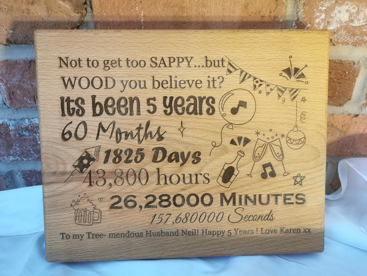 Solid Wood Personalised Chopping Boards