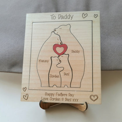 Bear Family Puzzle Gift