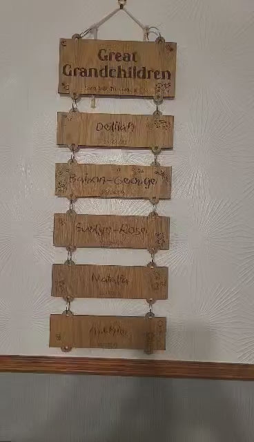 Hanging 'Family' Plaques