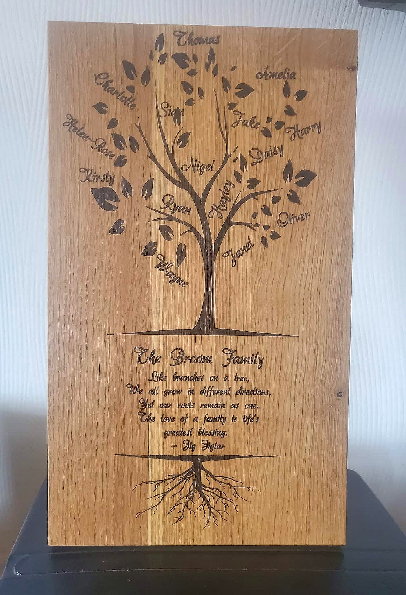 Solid Wood Family Tree